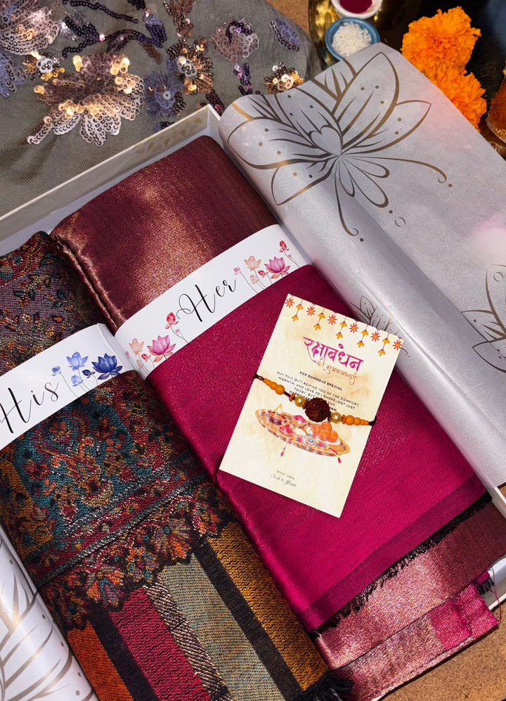 The Rose Midnight Heritage -  His & Her Stole Gift Set- 06