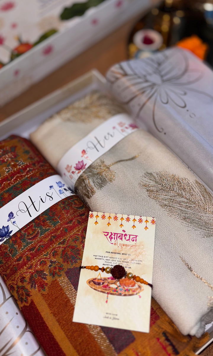 The Ivory Heritage — His & Her Stole Gift Set- 10