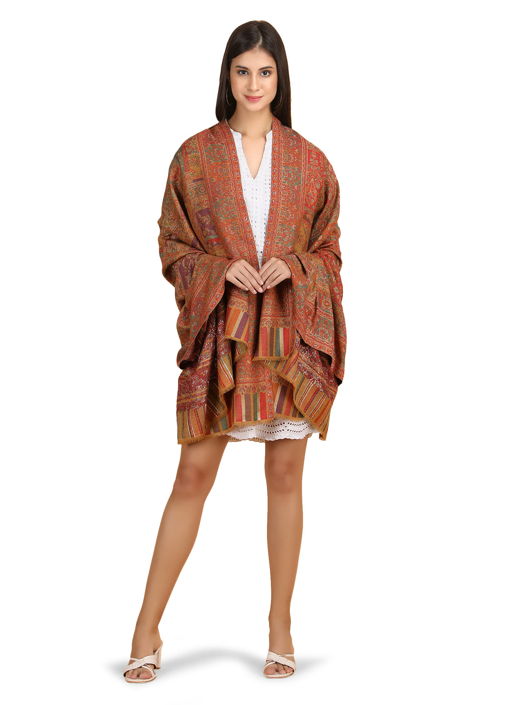 The Saffron Heritage — His & Her Stole Gift Set- 12