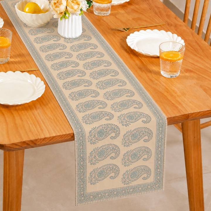 Cotton Floral & Paisley Table Runner - 13