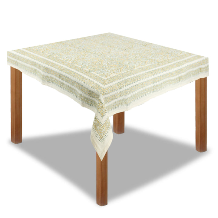 Jaipuri Square Cotton Table Cover - 8181 (40 x 40 inches)