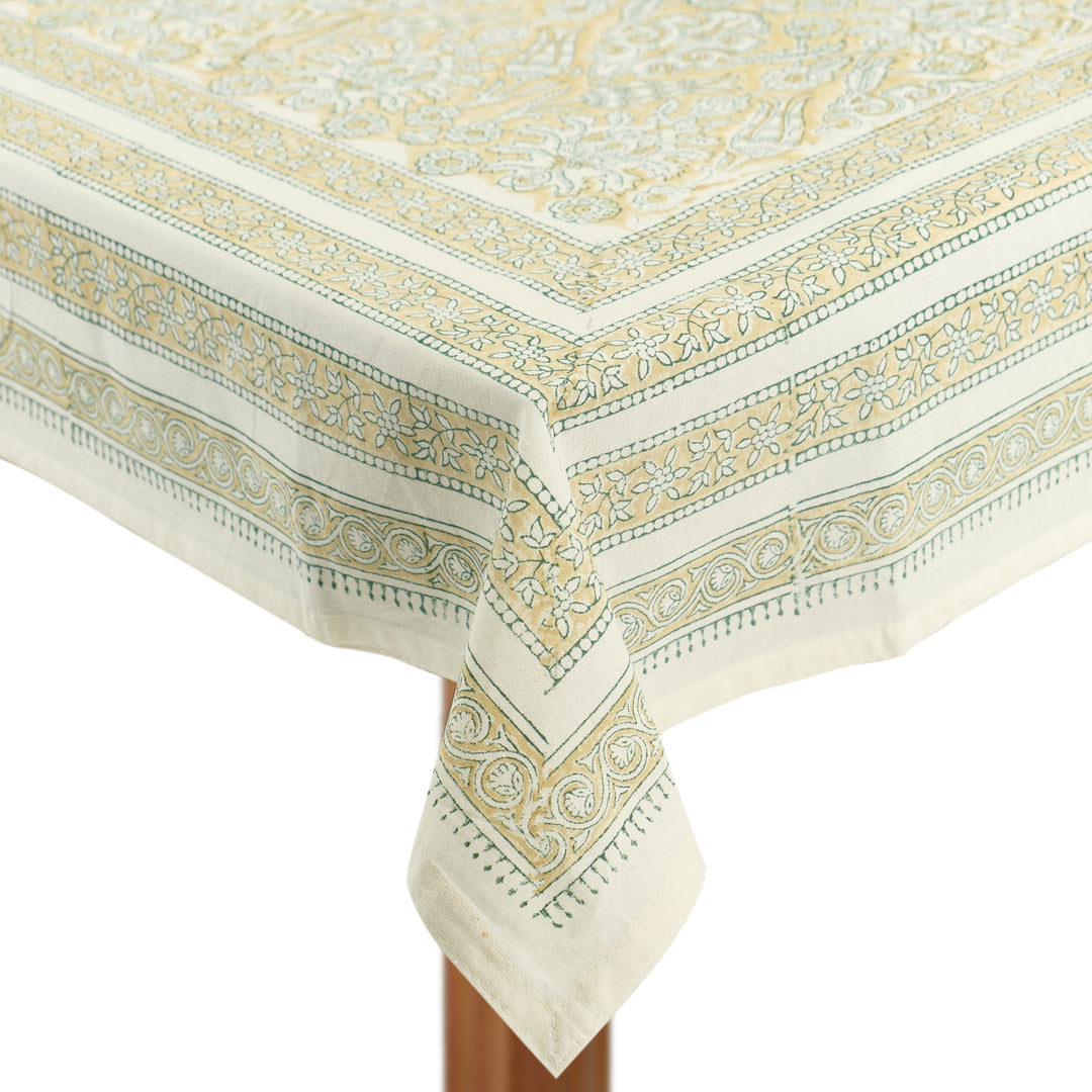 Jaipuri Square Cotton Table Cover - 8181 (40 x 40 inches)
