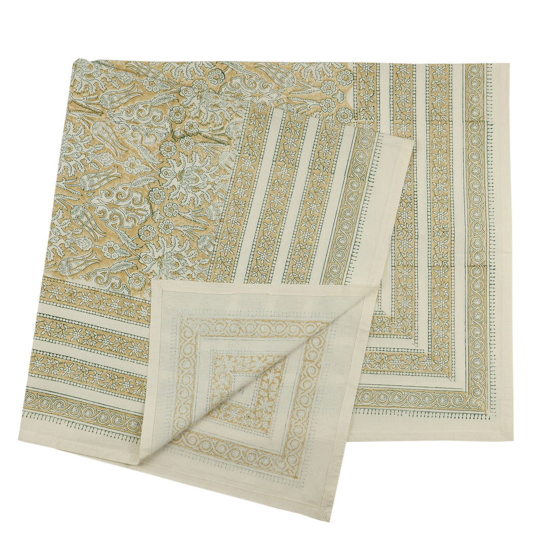 Jaipuri Square Cotton Table Cover - 8181 (40 x 40 inches)