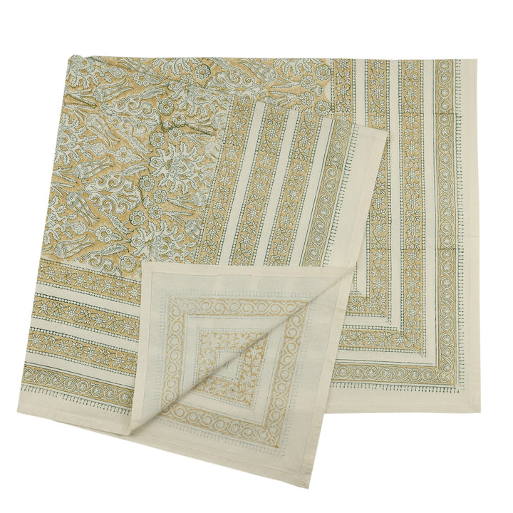 Jaipuri Square Cotton Table Cover - 8181 (40 x 40 inches)
