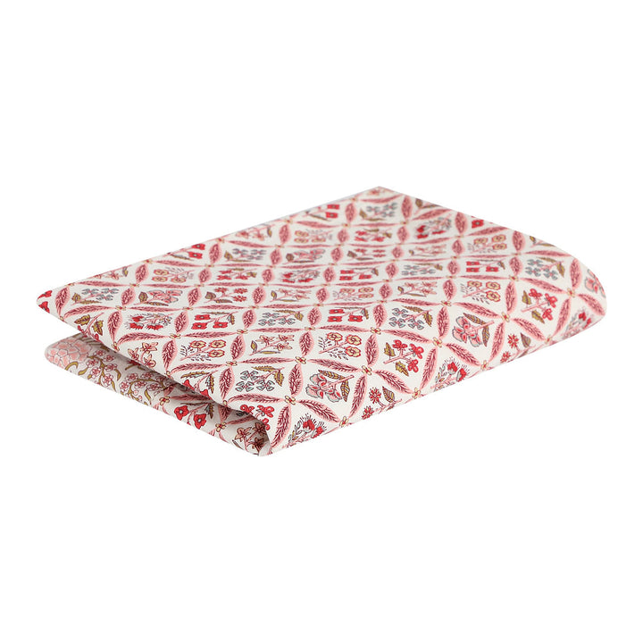 Jaipuri Cotton Square Table Cover(40 x 40 Inches) - 119- Pink