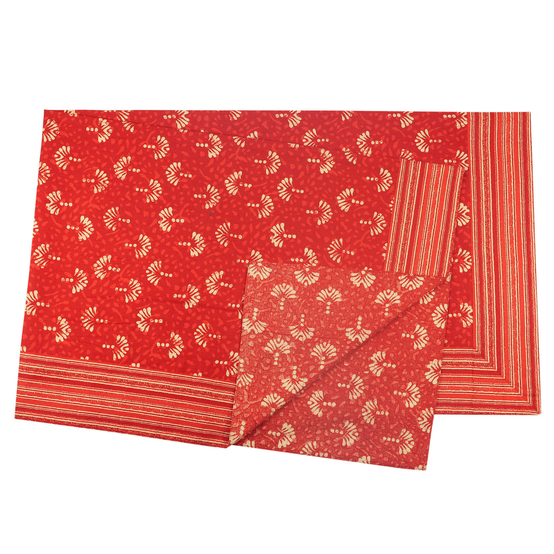 Jaipuri 4 Seater Cotton Table Cover(40 x 60 Inches) - 127