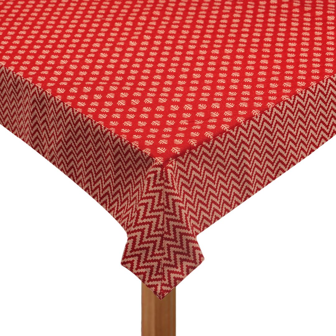 Jaipuri 4 Seater Cotton Table Cover(40 x 60 Inches) - 128