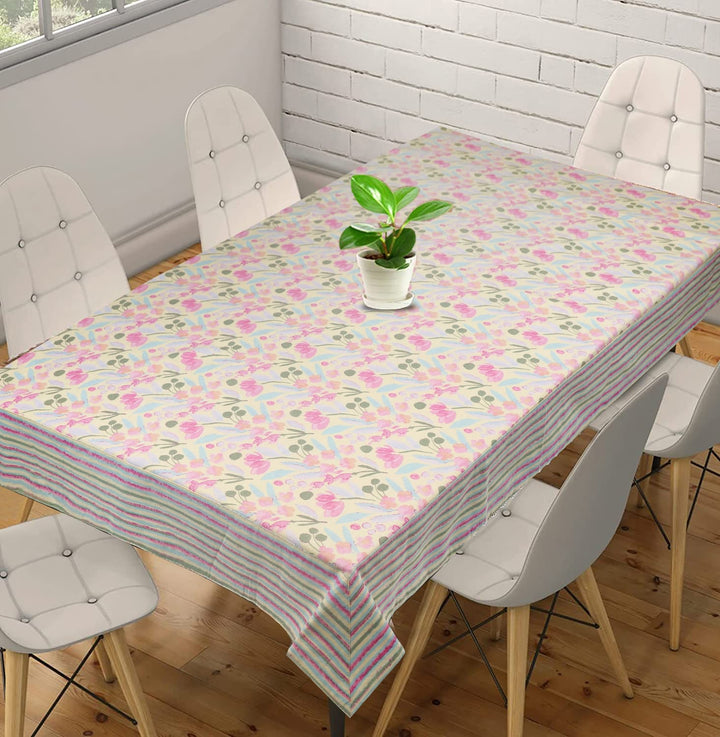 Jaipuri 4 Seater Cotton Table Cover(40 x 60 Inches) - 132