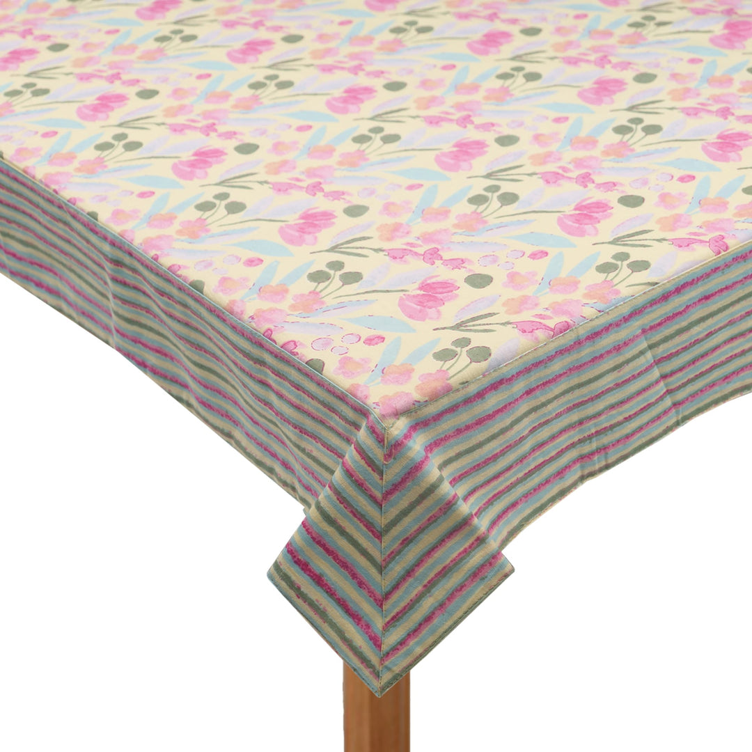 Jaipuri 4 Seater Cotton Table Cover(40 x 60 Inches) - 132
