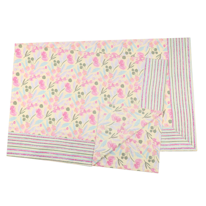Jaipuri 4 Seater Cotton Table Cover(40 x 60 Inches) - 134