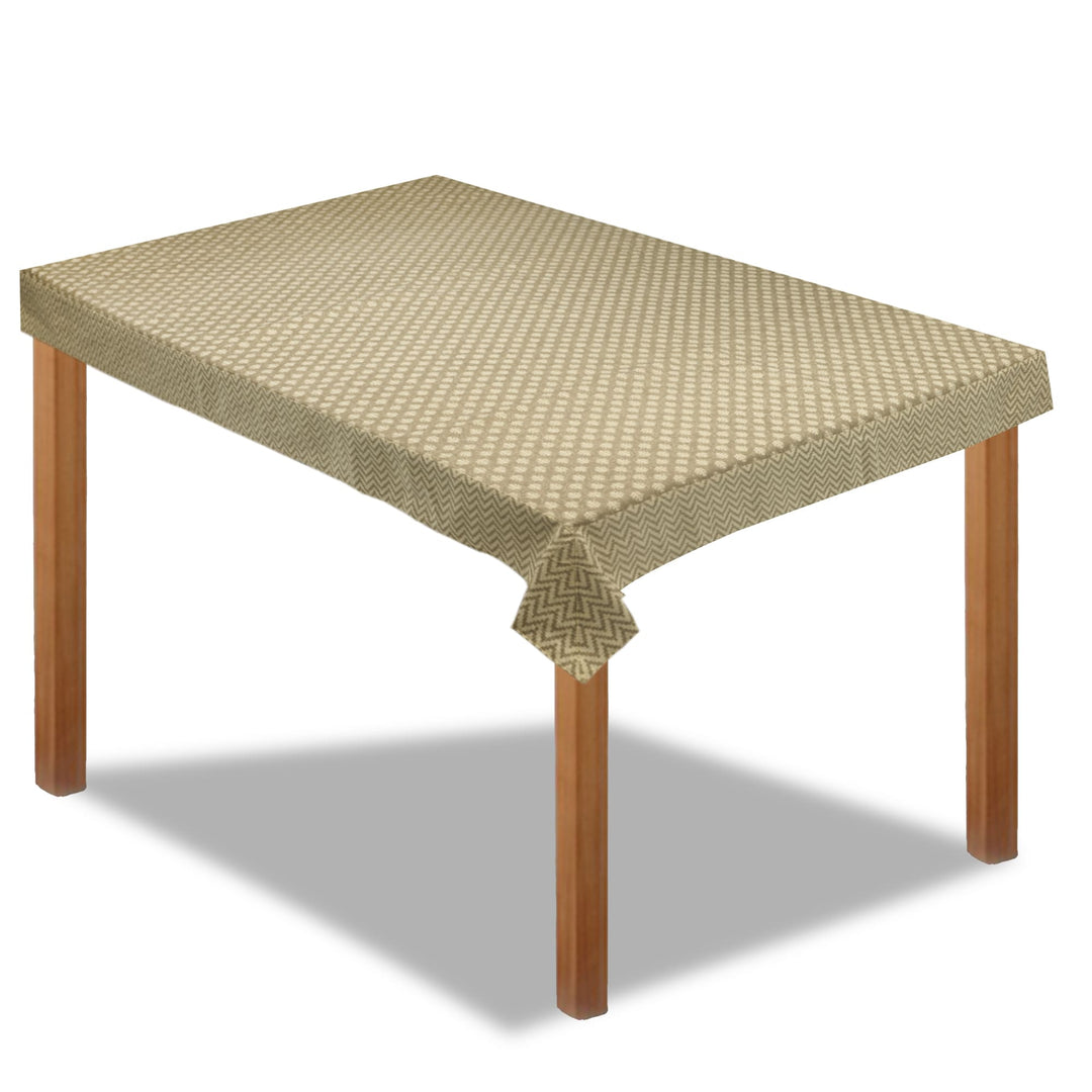 Camel Mogra Motif 100% Cotton 4 Seater Table Cover(40 x 60 Inches)