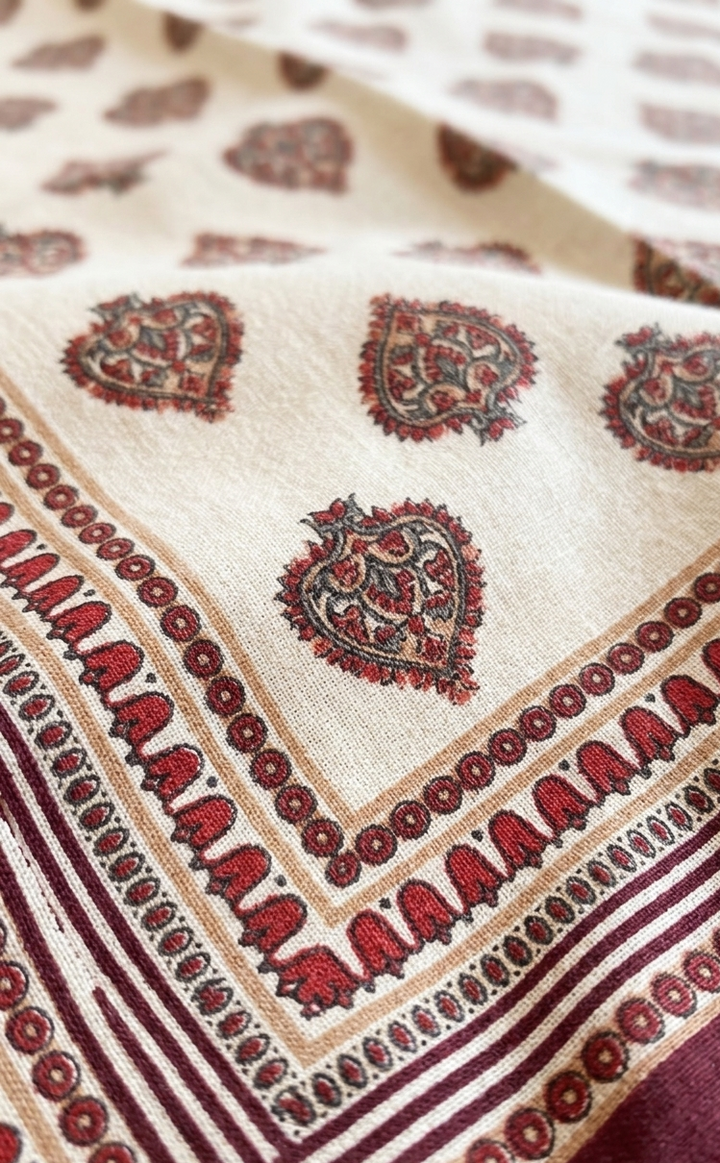 Jaipuri 6 Seater Cotton Table Cover(60 X 90 Inches) - 131