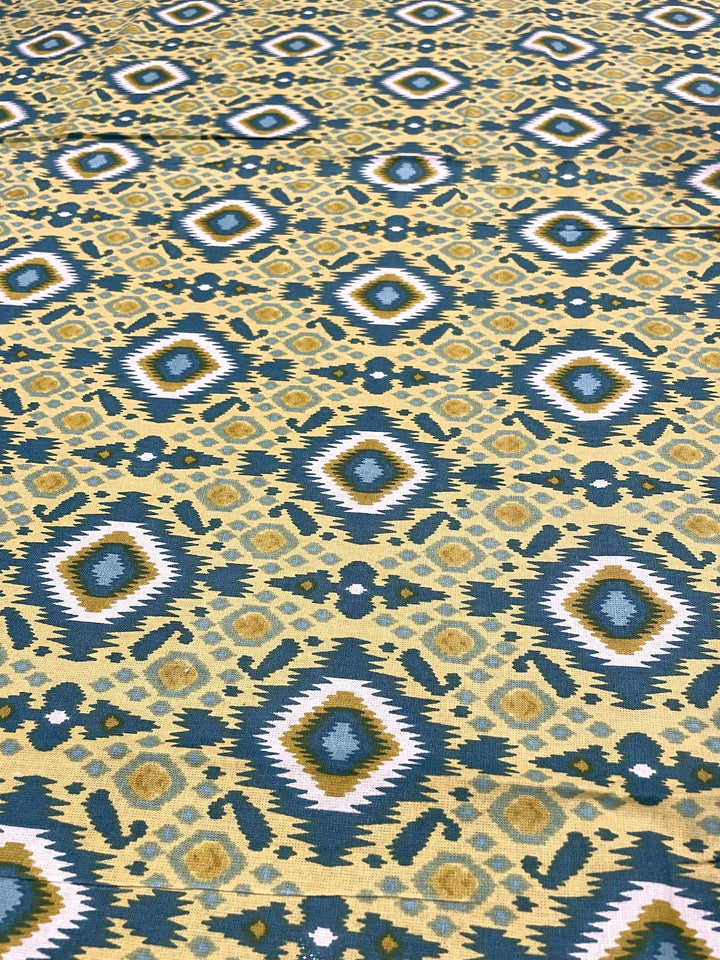 Tarang 100% Cotton 6 Seater Table Cover(60 x 90 inches)- Blue