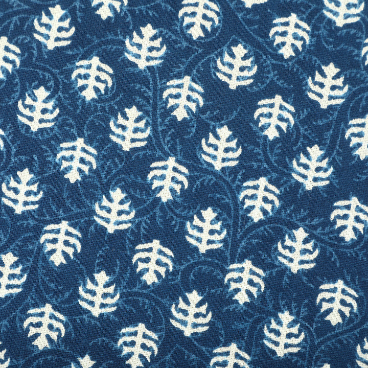 Blue Mogra Motif 100% Cotton 6 Seater Table Cover(60 x 90 inches)
