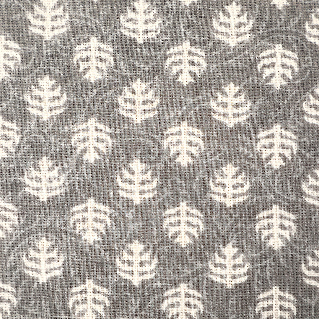 Grey Mogra Motif 100% Cotton 6 Seater Table Cover (60 x 90 Inches)