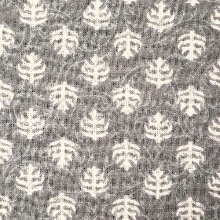 Grey Mogra Motif 100% Cotton 6 Seater Table Cover (60 x 90 Inches)