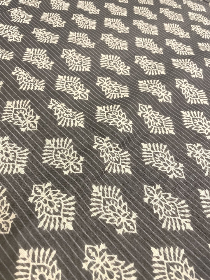 Grey Surya Ashoka 100% Cotton 8 Seater Table Cover(60 x 108 inches)