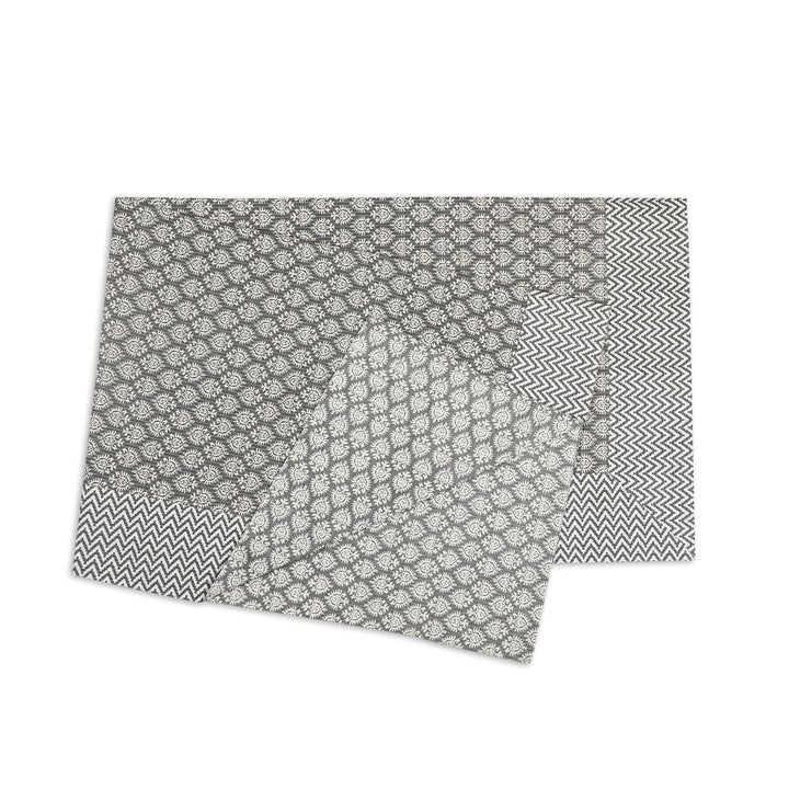 Grey Surya Ashoka 100% Cotton 8 Seater Table Cover(60 x 108 inches)