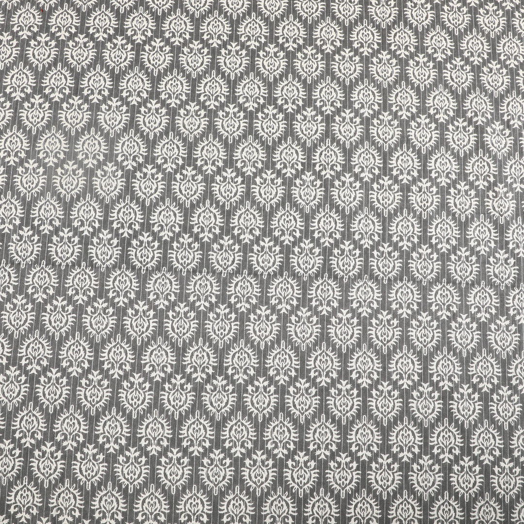 Grey Surya Ashoka 100% Cotton 6 Seater Table Cover(60 x 90 inches)