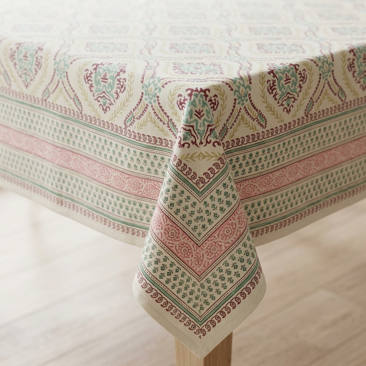 Surya Tarangini 100% Cotton 6 Seater(60 x 90 inches)- Pink