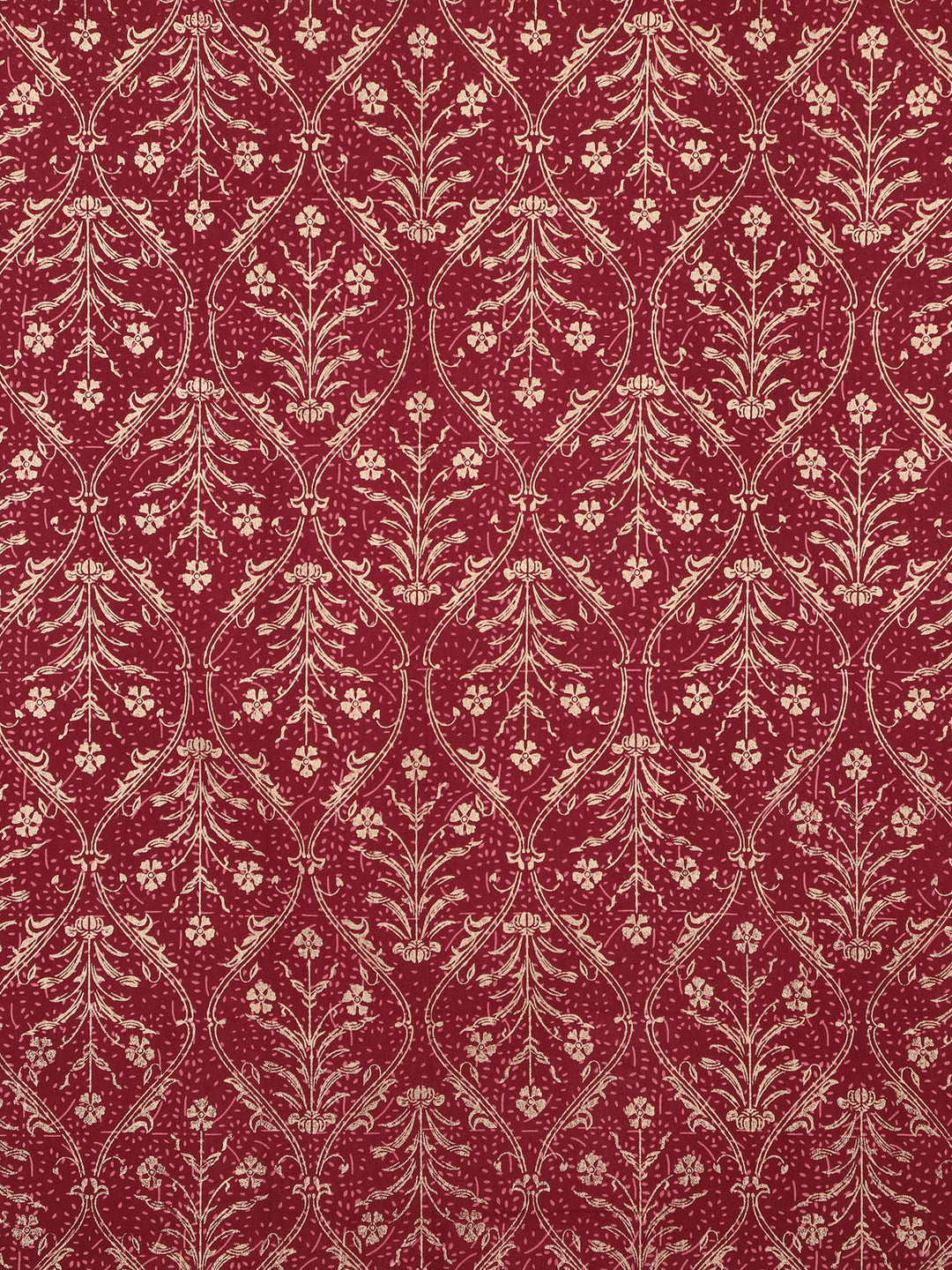 Gold Gulnaar 6 Seater Table Cover - Maroon- 237