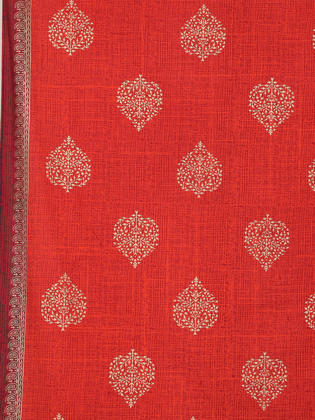 Gold Noor 6 Seater Table Cover - Red - 241