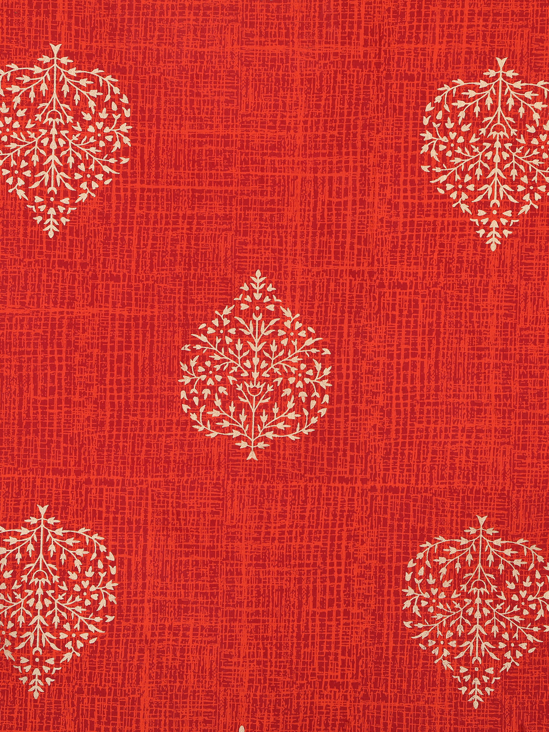 Gold Noor 6 Seater Table Cover - Red - 241