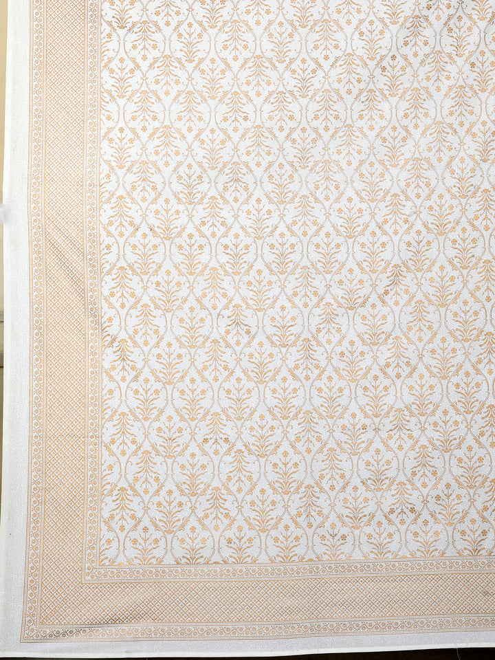 Gold Gulnaar 6 Seater Table Cover - Yellow- 242