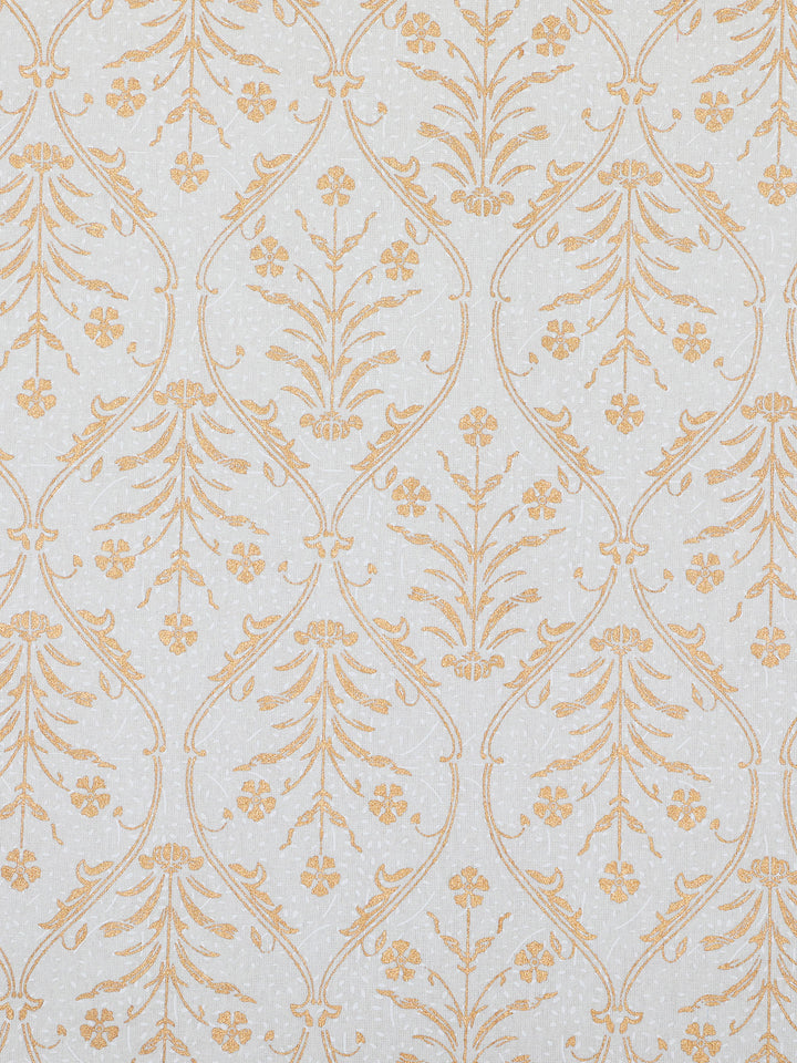 Gold Gulnaar 6 Seater Table Cover - Yellow- 242