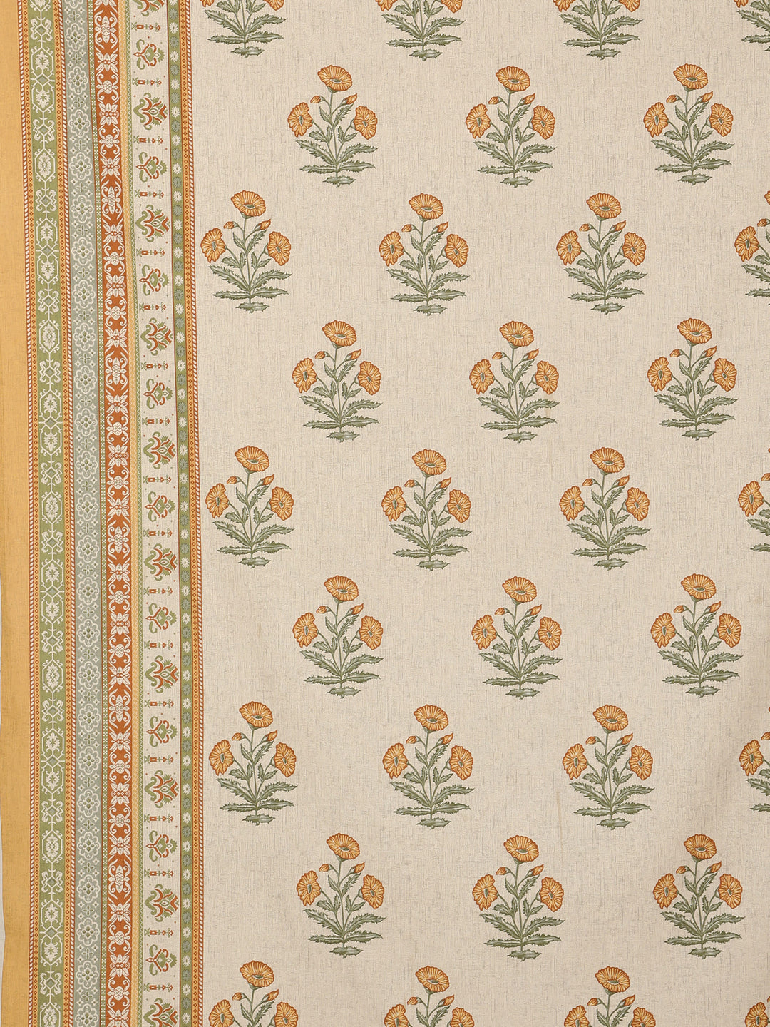 Yellow Vintage Bloom 6 Seater Table Cover- 244