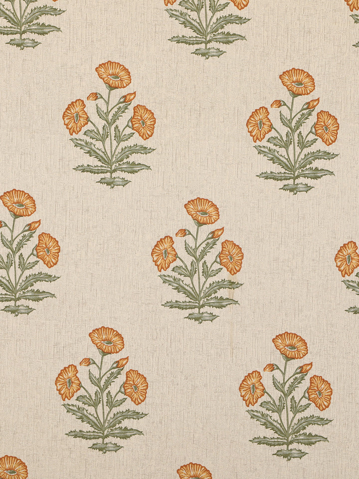 Yellow Vintage Bloom 6 Seater Table Cover- 244
