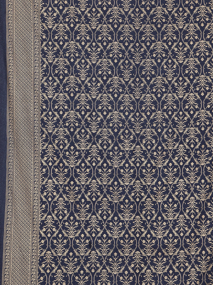 Gold Gulnaar 6 Seater Table Cover - Navy - 246