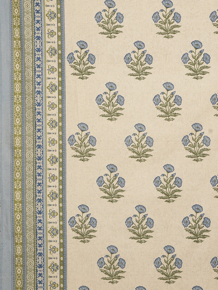 Blue Vintage Bloom 6 Seater Table Cover - 250