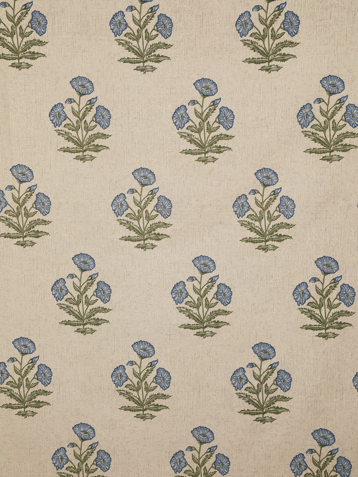 Blue Vintage Bloom 6 Seater Table Cover - 250