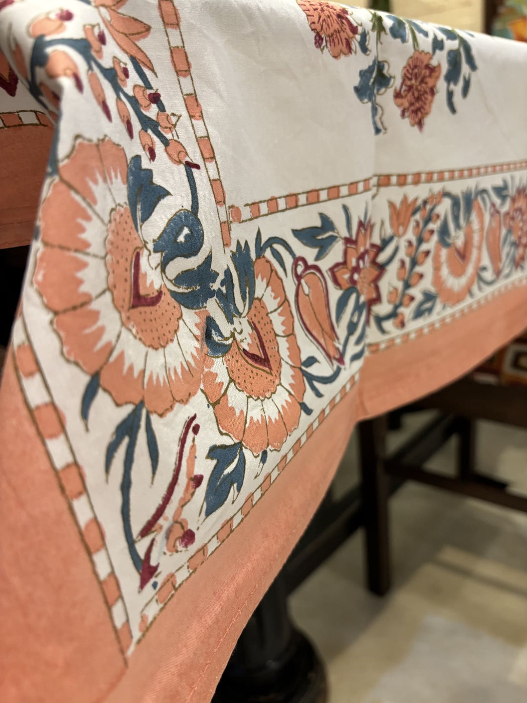 Gulzar 100% Cotton  6 Seater Table Cover (60 x 90 inches)