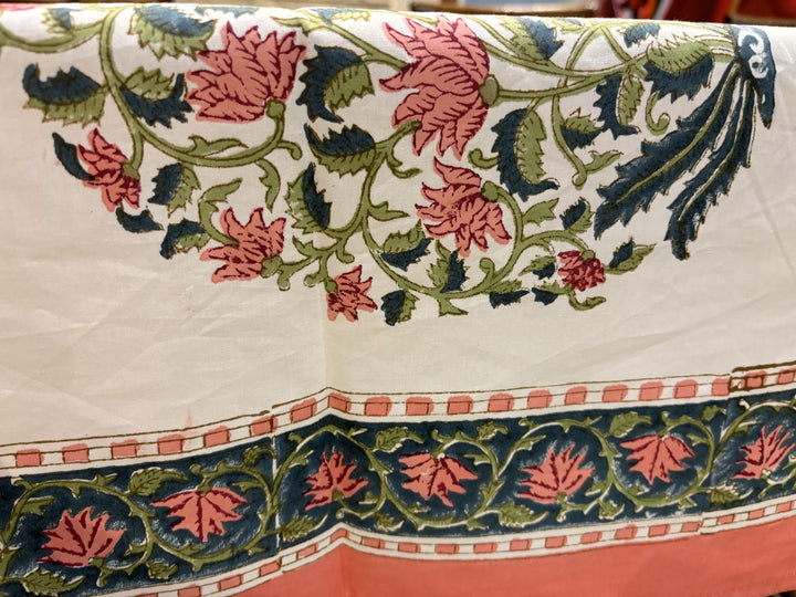 Gulzar 100% Cotton 8 Seater Table Cover(60 x 108 inches) - Chandini