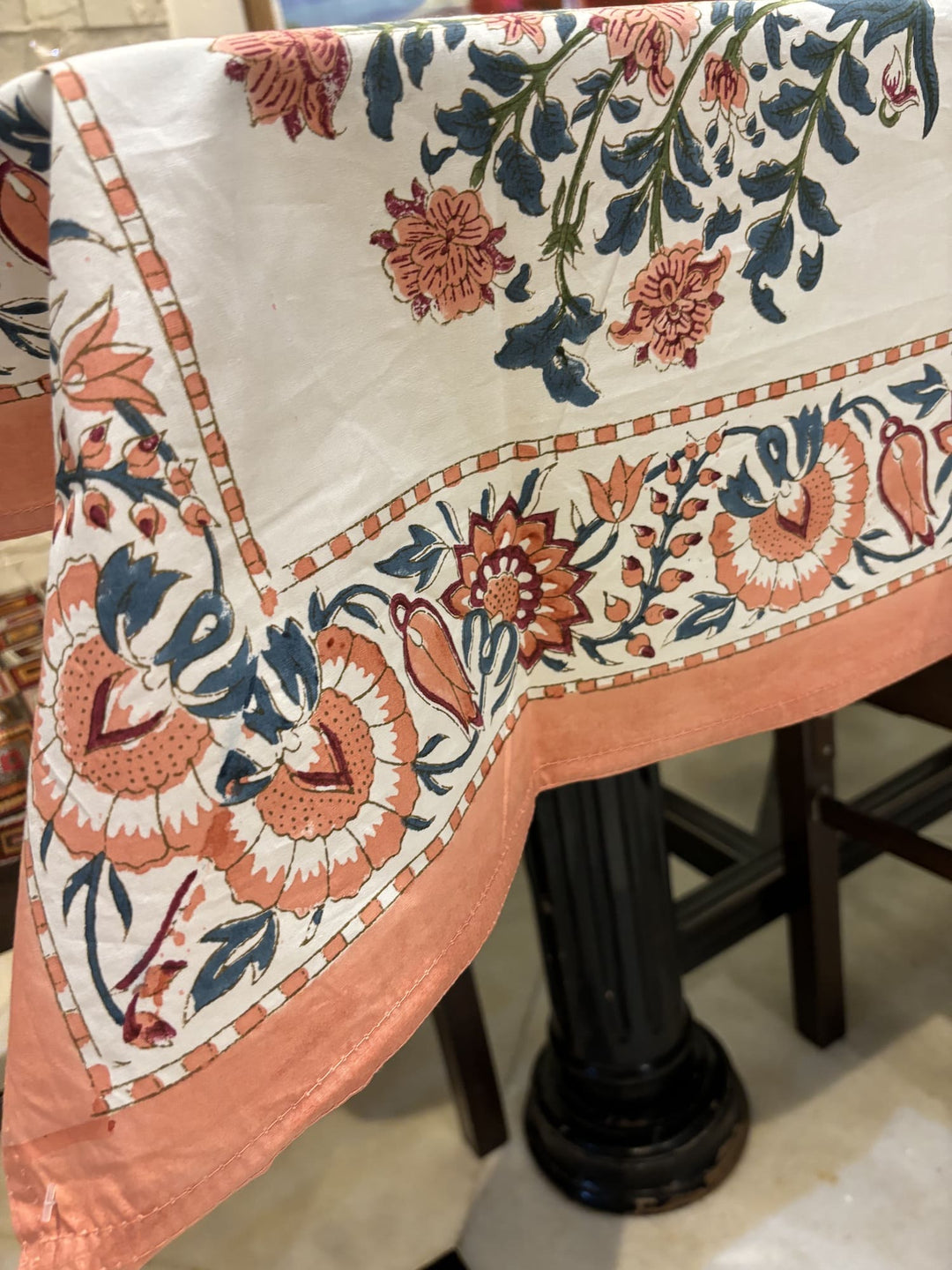 Gulzar 100% Cotton 8 Seater Table Cover (60 x 108 inches)