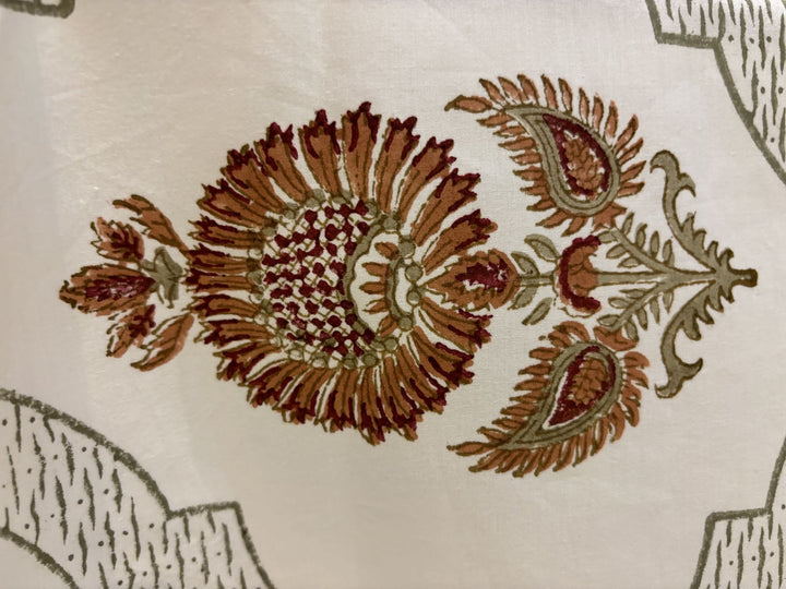 Gulzar 100% Cotton 6 Seater Table Cover(60 x 90 Inches) - Ashoka Kamal