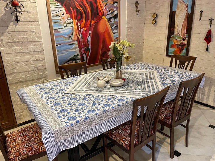 6 Seater & Square Table Cover Combo Set - 162