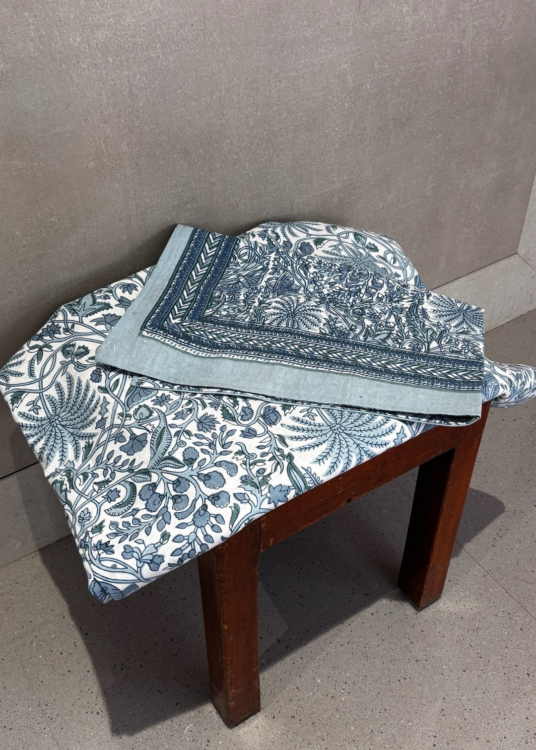 Gulnaar Royale King Size (108 x 108 Inches)Bedsheet (Blue)- 124