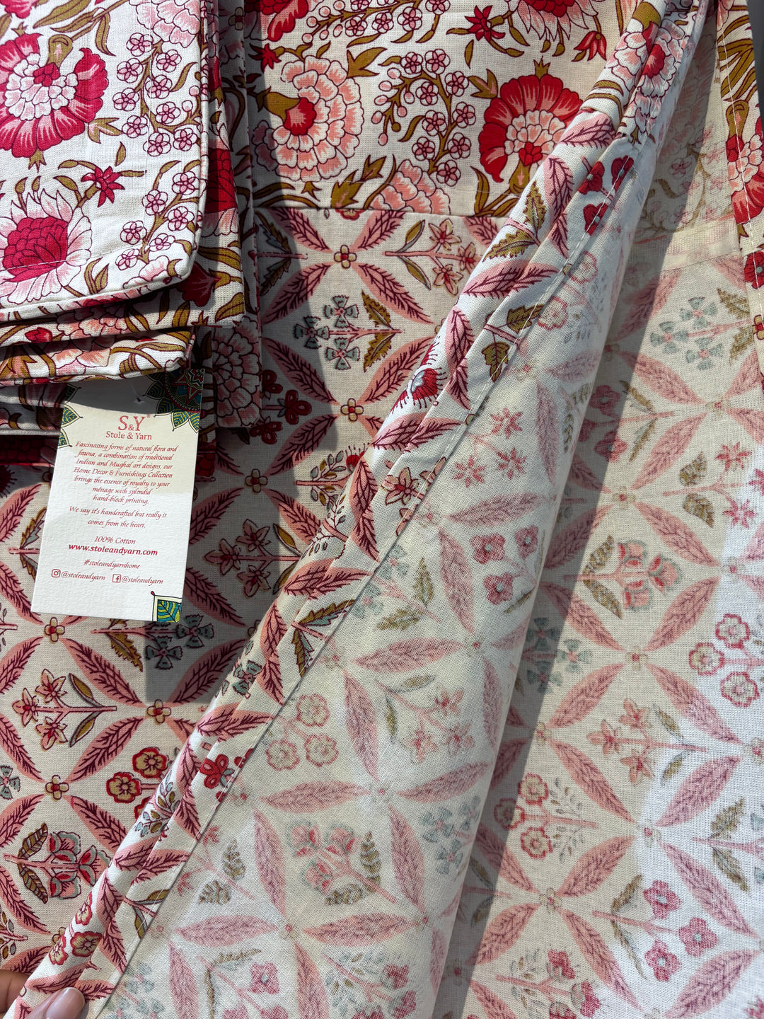Gulnaar Edit King Size(108 x 108 Inches) Bedsheet (Red)- 126
