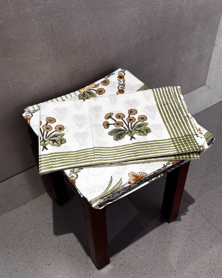 Gulnaar Edit Luxury King Size (108 x 108 Inches) Bedsheet(Green)- 137