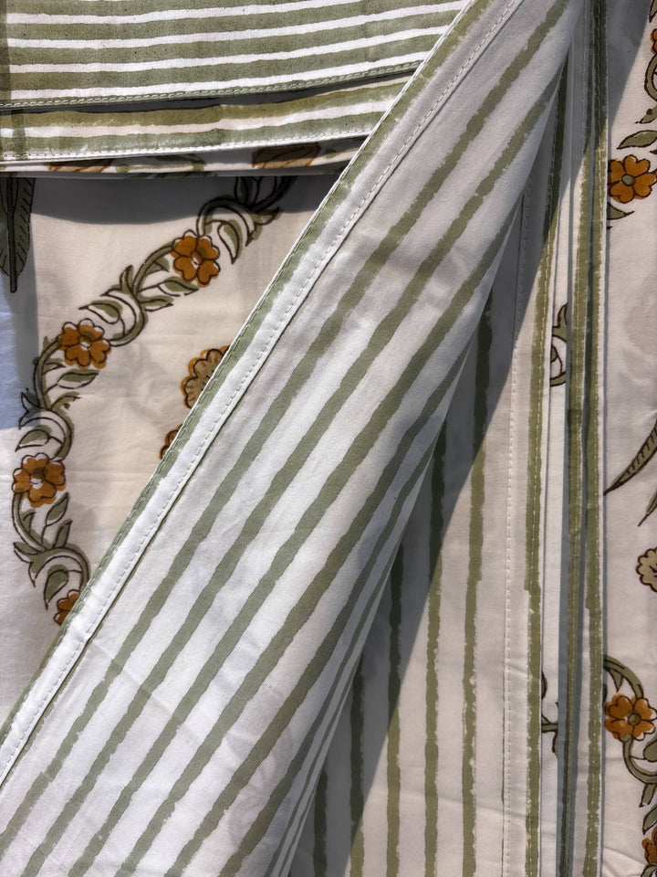 Gulnaar Edit Luxury King Size (108 x 108 Inches) Bedsheet(Green)- 137