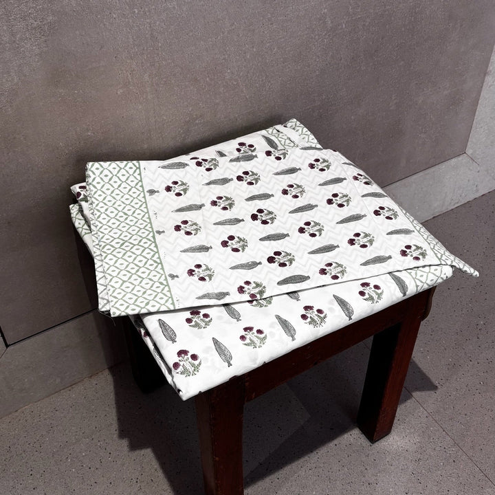 Gulnaar Edit Luxury King Size (108 x 108 Inches) Bedsheet(Maroon)- 138