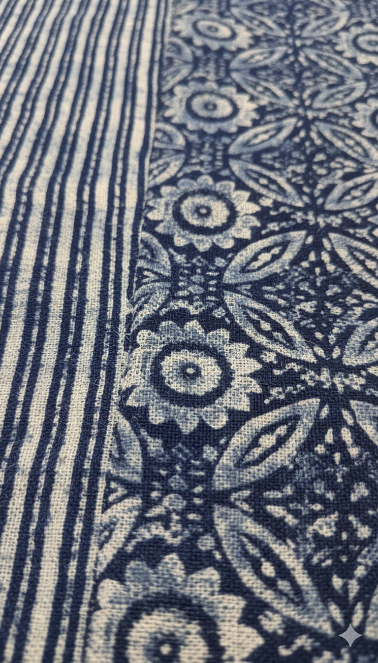 Gulnaar Royale Elite Queen Size (90 x 108 Inches) Bedsheet (Indigo)- 109
