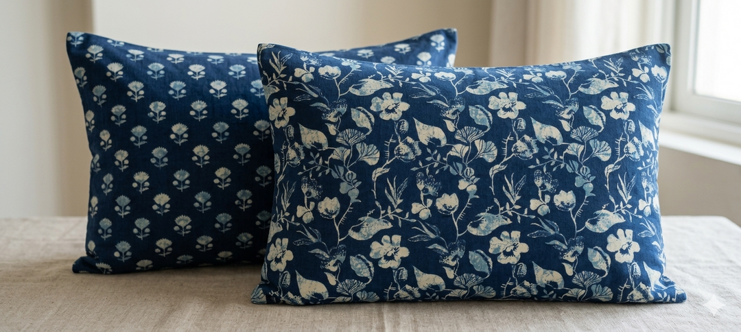 Gulnaar Royale Elite Queen Size (90 x 108 Inches) Bedsheet (Indigo)- 111