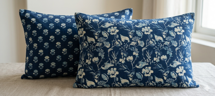 Gulnaar Royale Elite Queen Size (90 x 108 Inches) Bedsheet (Indigo)- 111