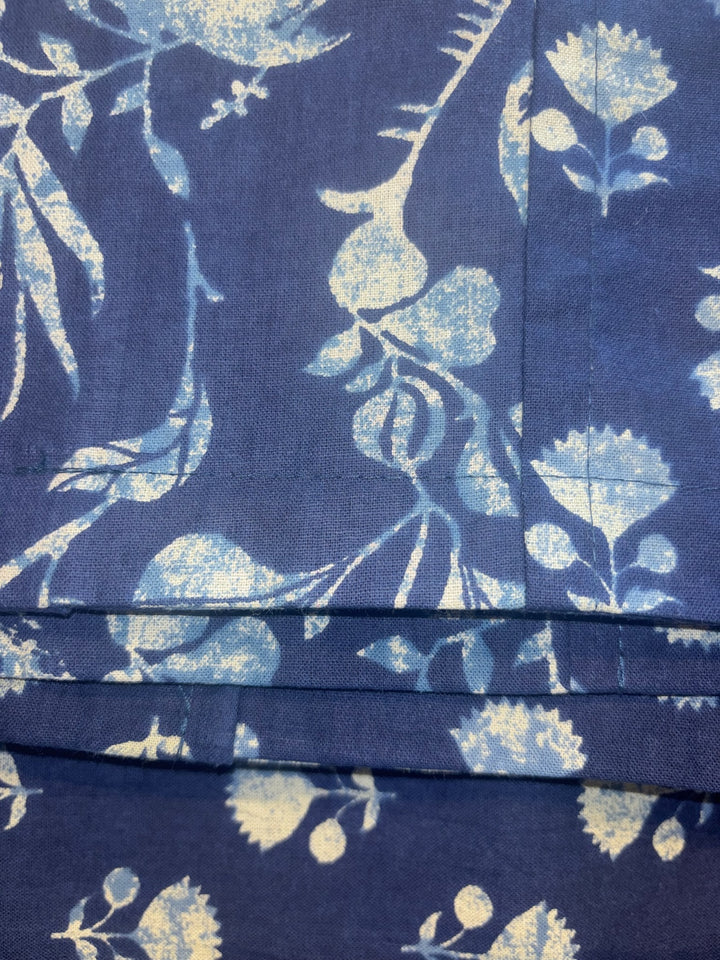 Gulnaar Royale Elite Queen Size (90 x 108 Inches) Bedsheet (Indigo)- 111
