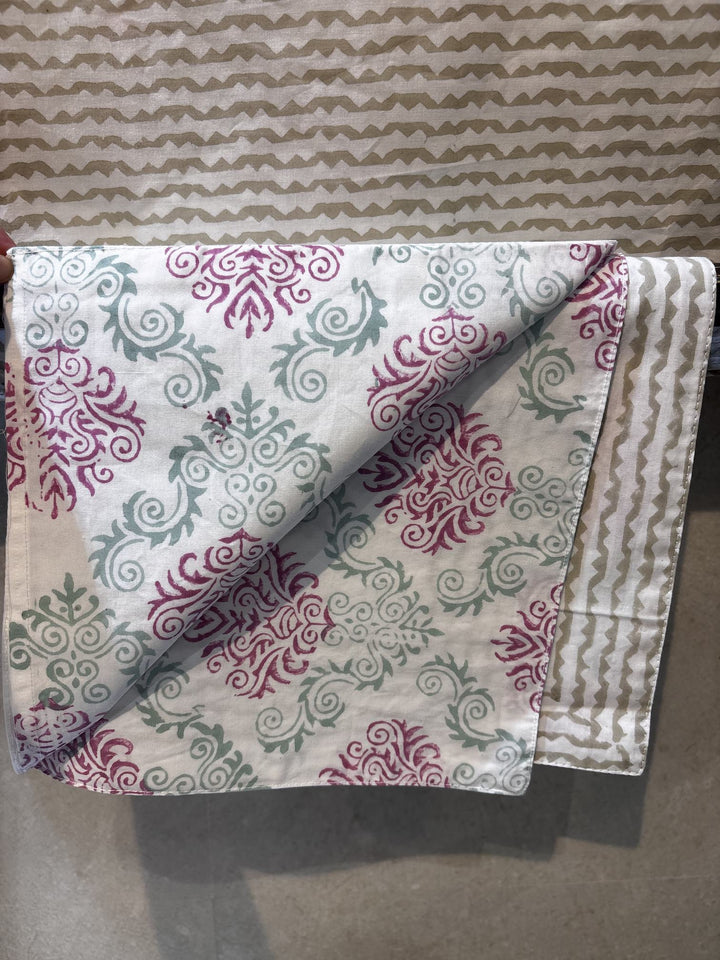 Gulnaar Edit Queen Size(90 x 108 Inches) Bedsheet (Multicolour)- 116