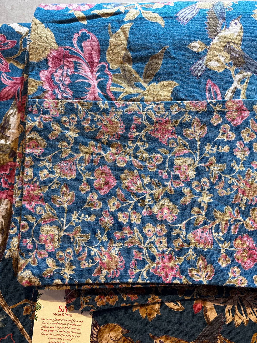 Gulnaar Royale Elite Queen Size(90 x 108 Inches) Bedsheet (Blue)- 123